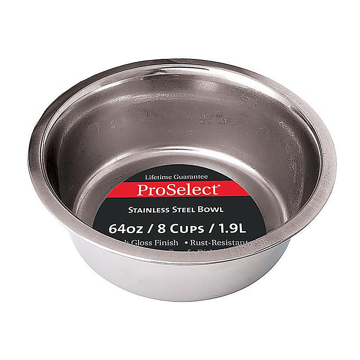 Hilo 56620 Hilo Silver Plain Stainless Steel 2 qt. Pet Dish For Dogs