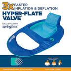 Swimways 6061816 Blue Fabric/Mesh Inflatable Mattress Floating Pool Mat
