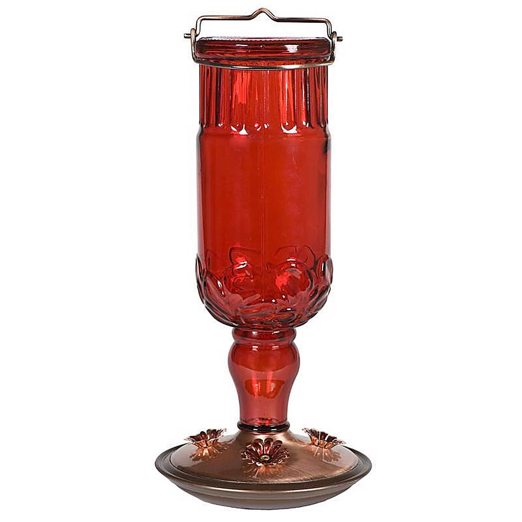 Perky-Pet 8119-2 Hummingbird 24 oz. Glass Nectar Feeder 4 ports