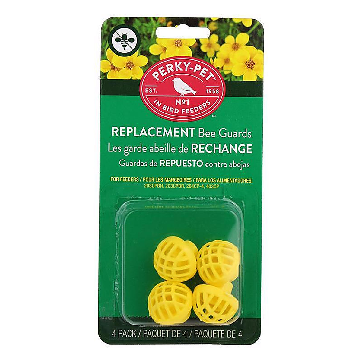 Perky-Pet 205Y 0.85 in. H x 0.85 in. W x 0.75 in. D Bee Guards