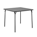 Cosco 14-619-BLK2 28 in. H x 34 in. W x 34 in. L Square Folding Table