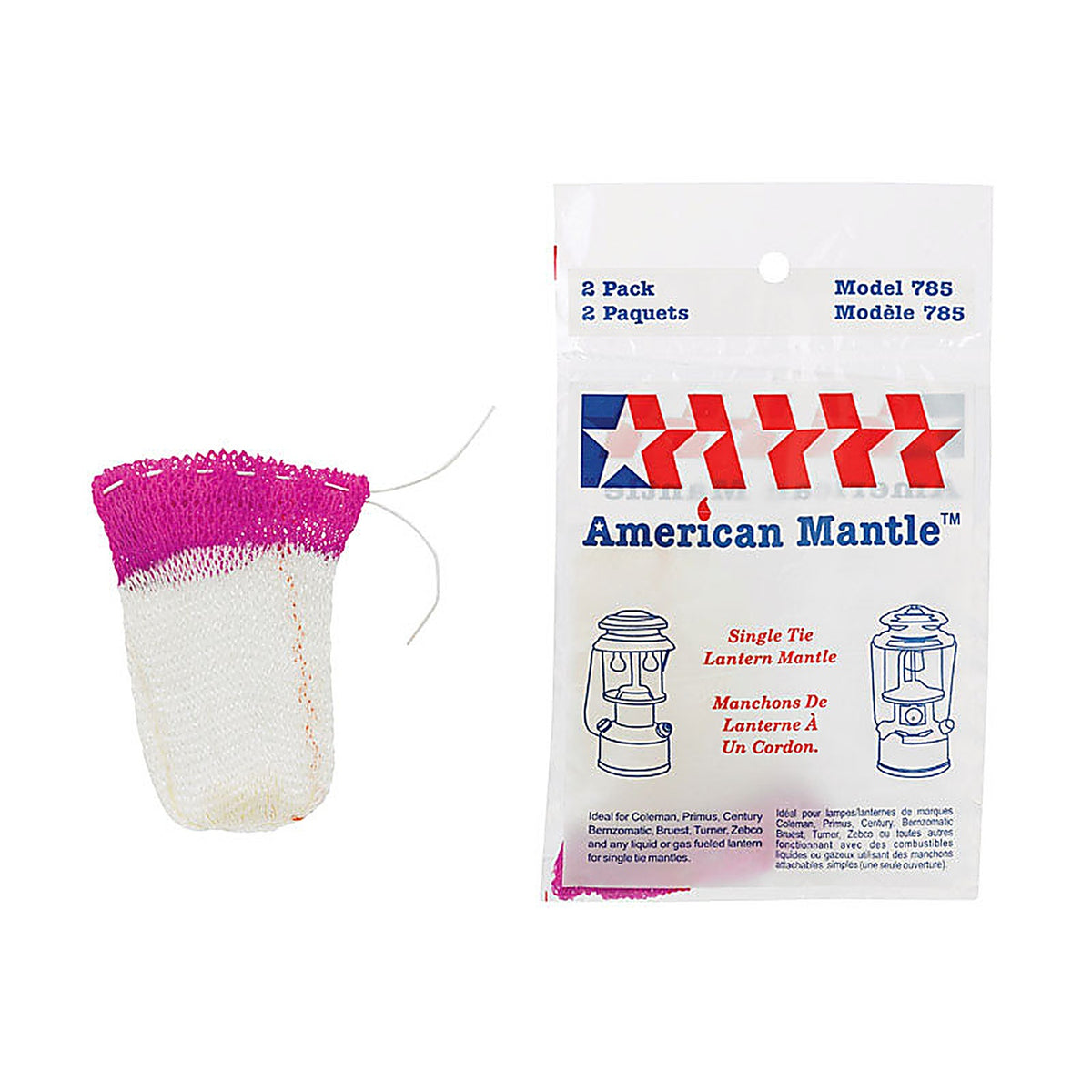 American Mantle 785 Pink/White String Tie Mantle