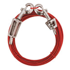 Boss Pet Q3540SPG99 Red Vinyl Coated Cable Dog Tie Out Large