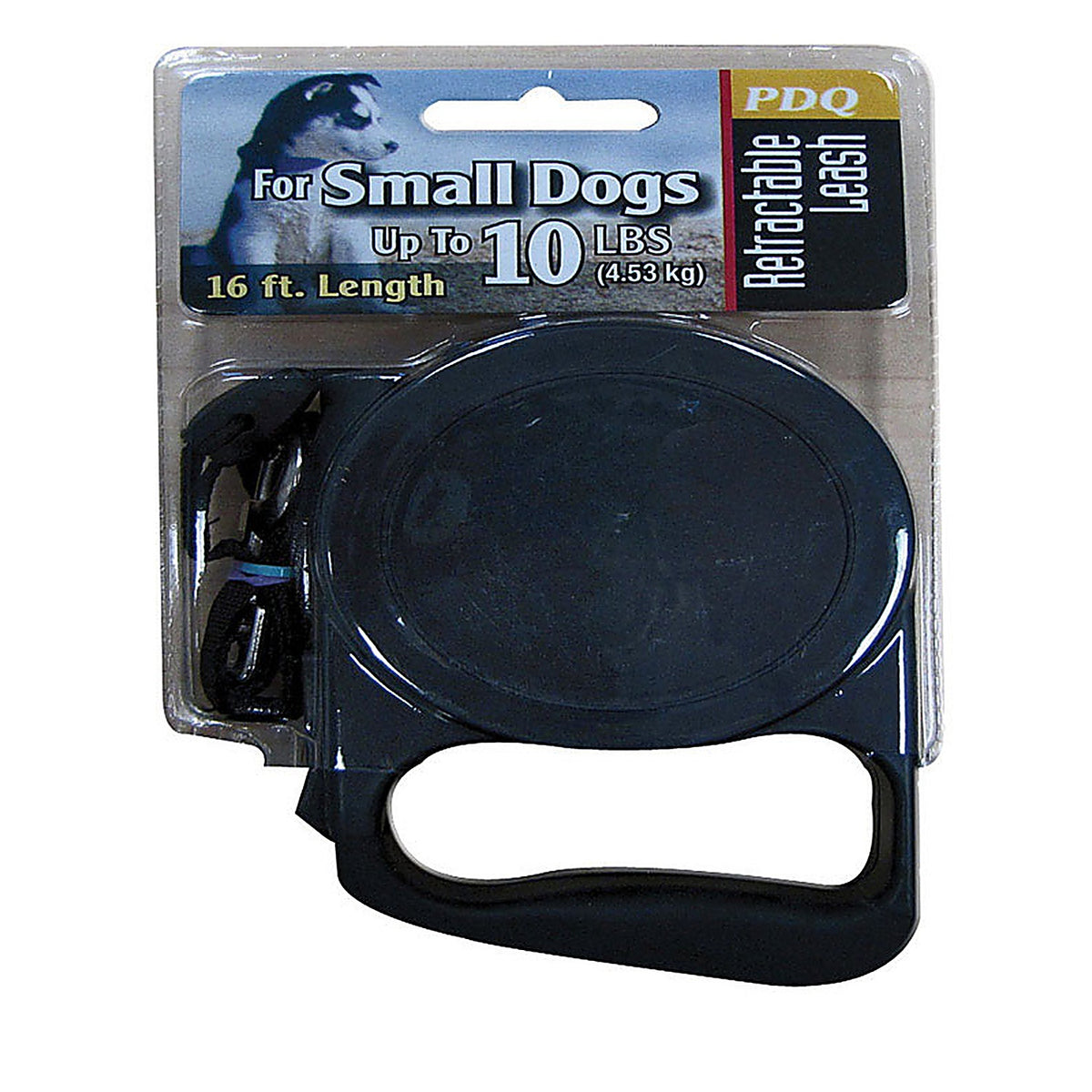 Boss Pet 11436 Black Retractable Lead Cotton/Nylon Dog Retractable Leash Small