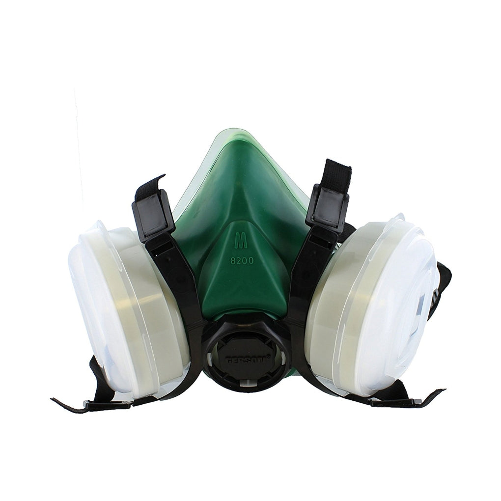 Gerson 8311 Maintenance Free Disposable Dual Cartridge Respirator with Organic Vapor/P95 Filter, Large