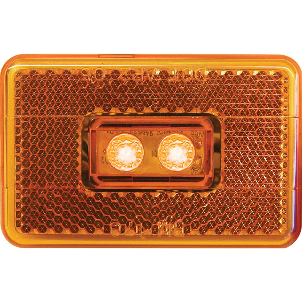Peterson V170A Piranha Amber Rectangular Clearance/Side Marker LED Light