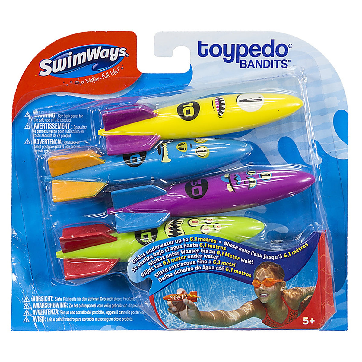 Swimways 6039057 Assorted Plastic Rockets Dive Sticks