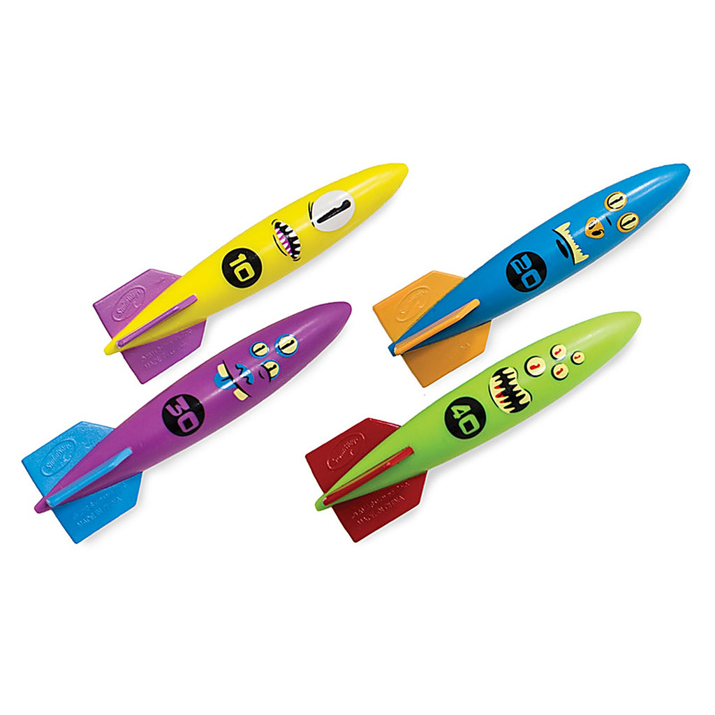 Swimways 6039057 Assorted Plastic Rockets Dive Sticks