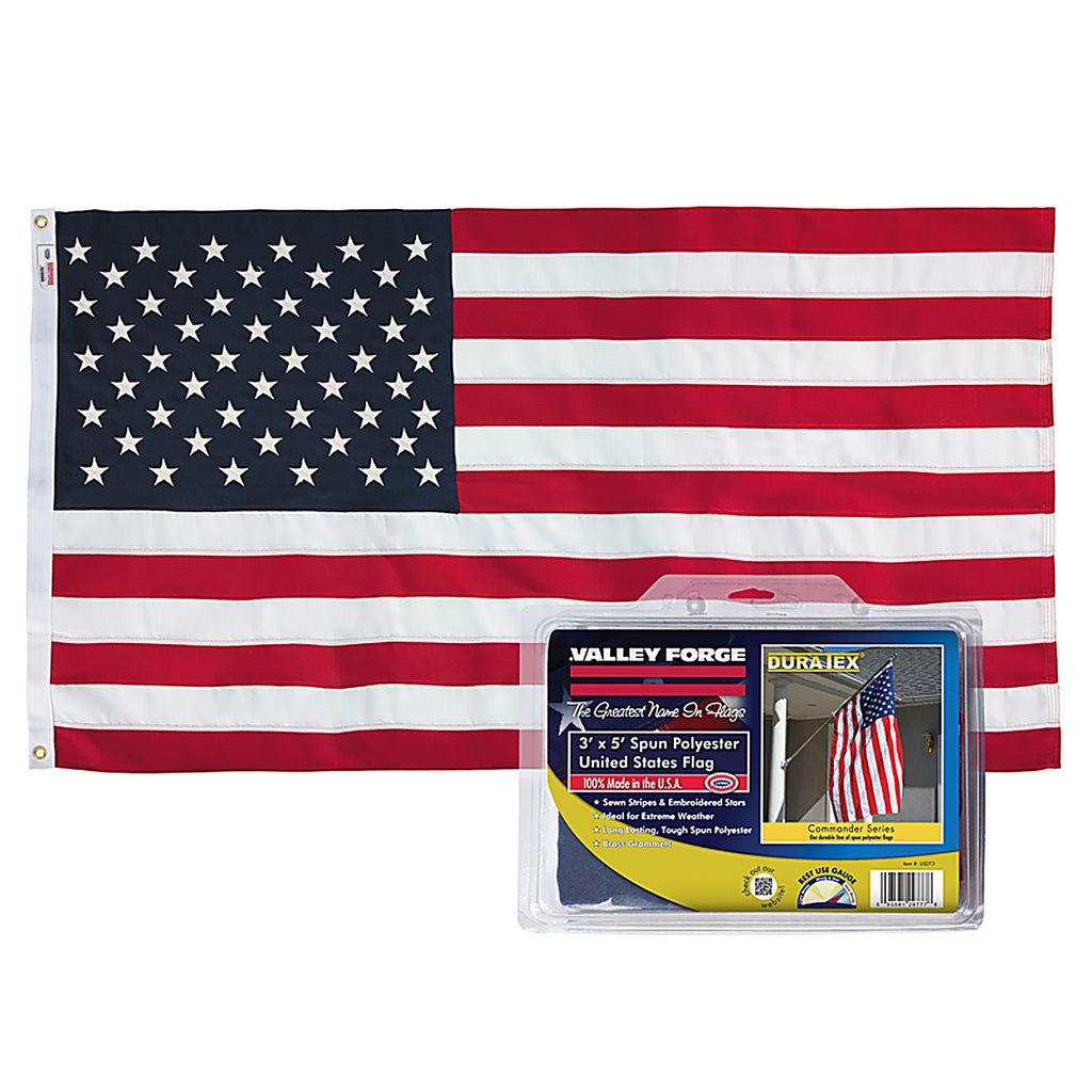 Valley Forge USDT3 American Flag 3 ft. H x 5 ft. W