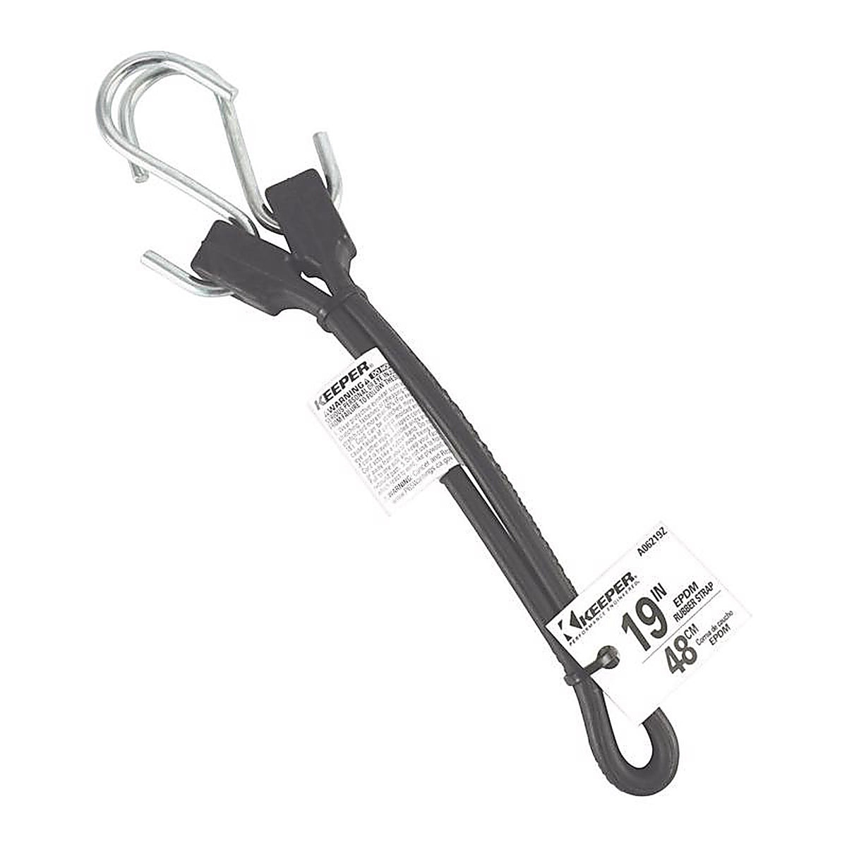 Keeper A06219Z 19 in. L Black Rubber Tarp Strap 1/Pack