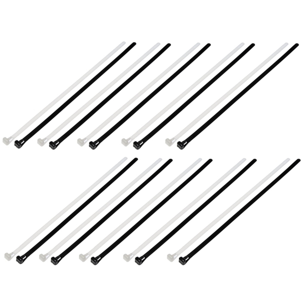 Dorman 83762 12 In. Reusable Black and White Wire Ties
