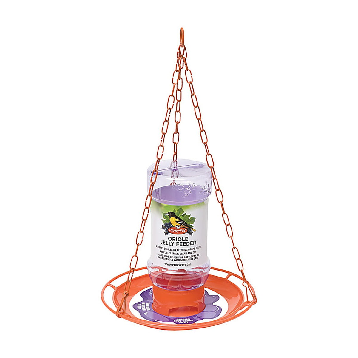 Perky-Pet 253 Oriole 32 oz. Plastic Nectar Feeder 1 ports