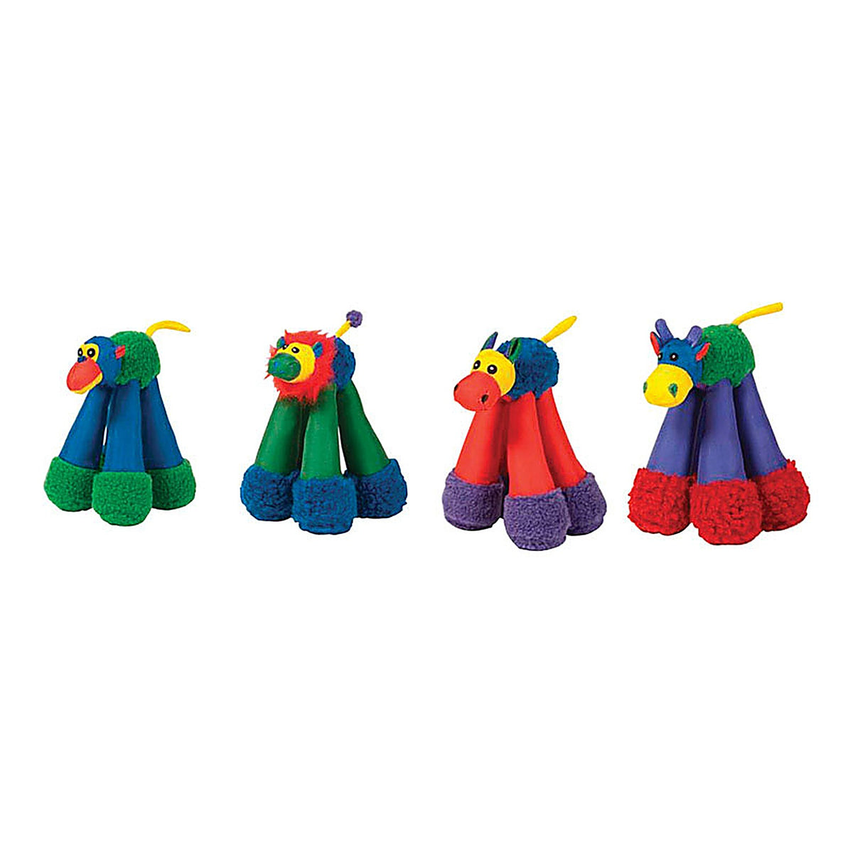Chompers PLDLL1999M Assorted Doggy Long Leg Nylon Dog Toy Large