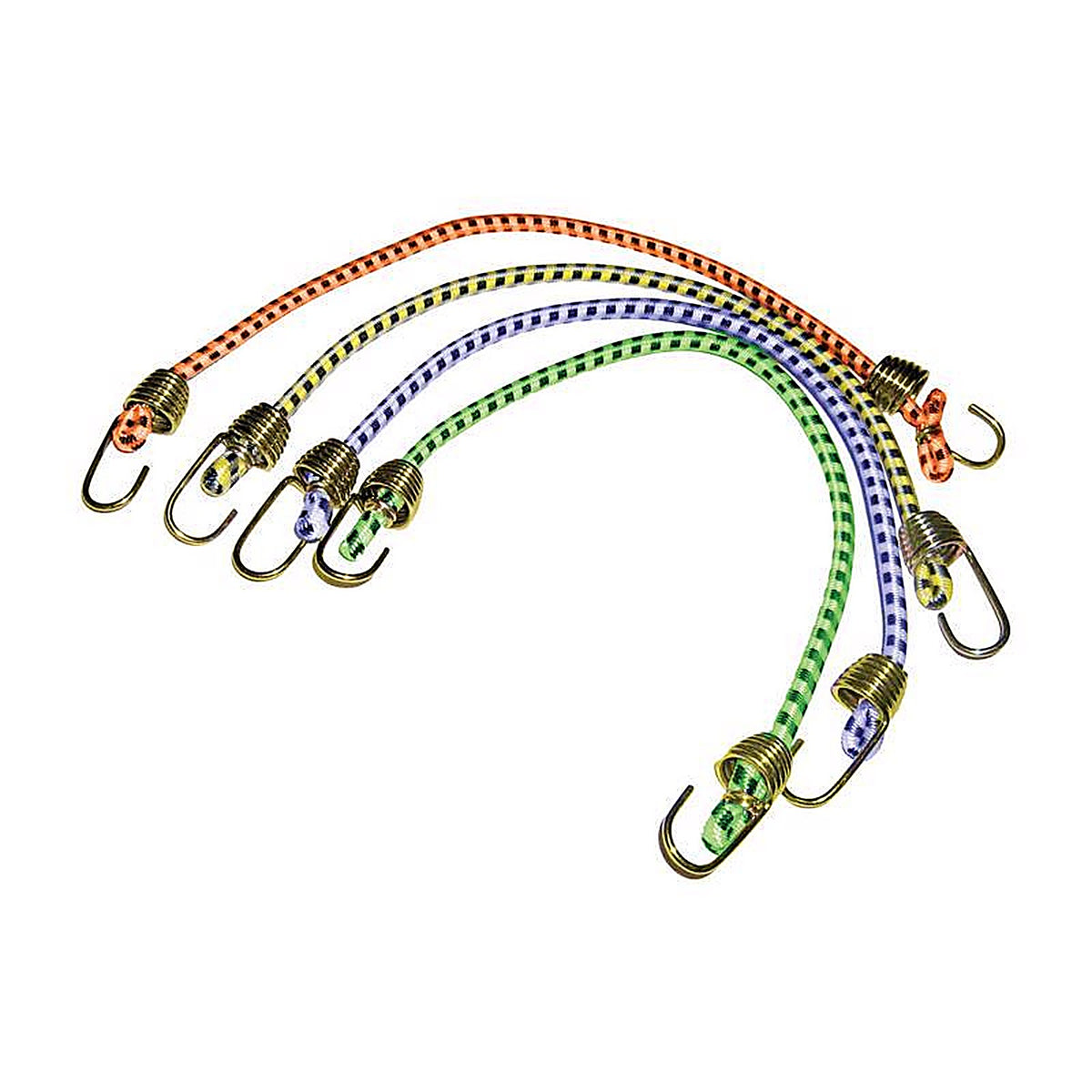 Keeper 6051 Assorted Bungee Cord 10 in. L x 0.16 in. 4/Pack
