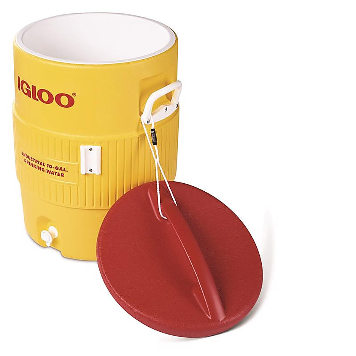 Igloo 4101 Industrial Water Cooler 10 gal. Red/Yellow