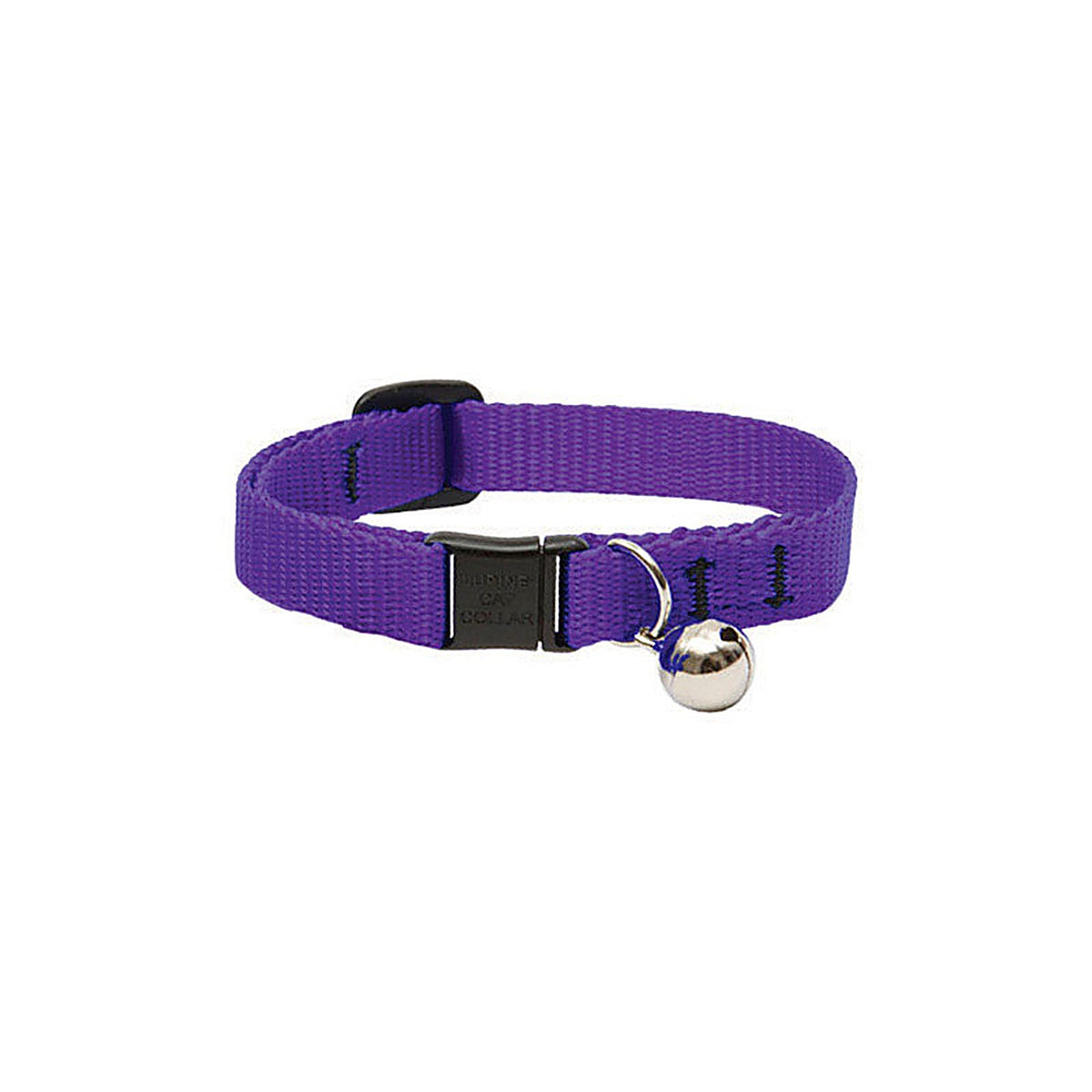Lupine 42527 Pet Basic Solids Purple Purple Nylon Cat Collar