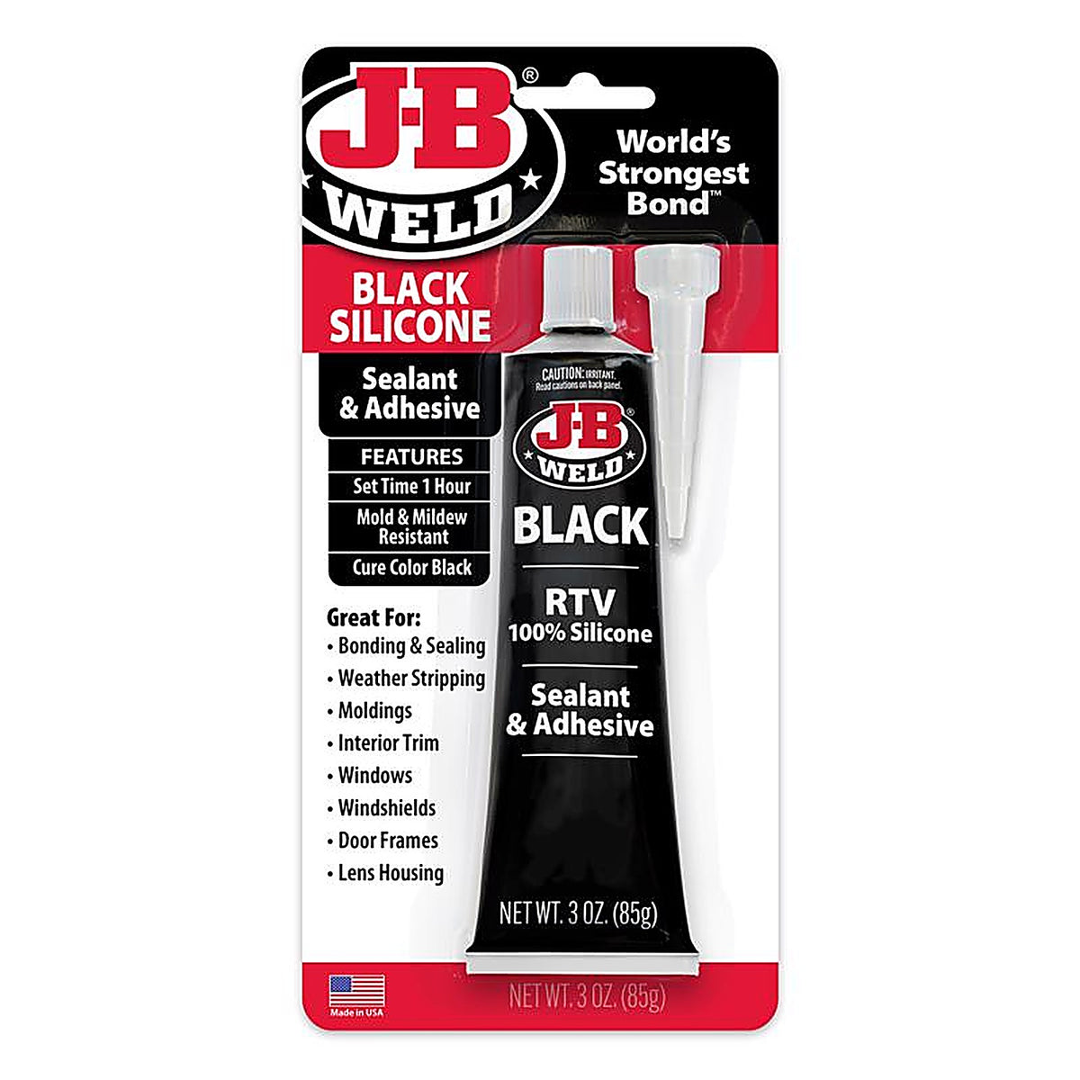 J-B Weld 31319 RTV High Strength RTV Silicone Adhesive Sealant Gel 3 oz.