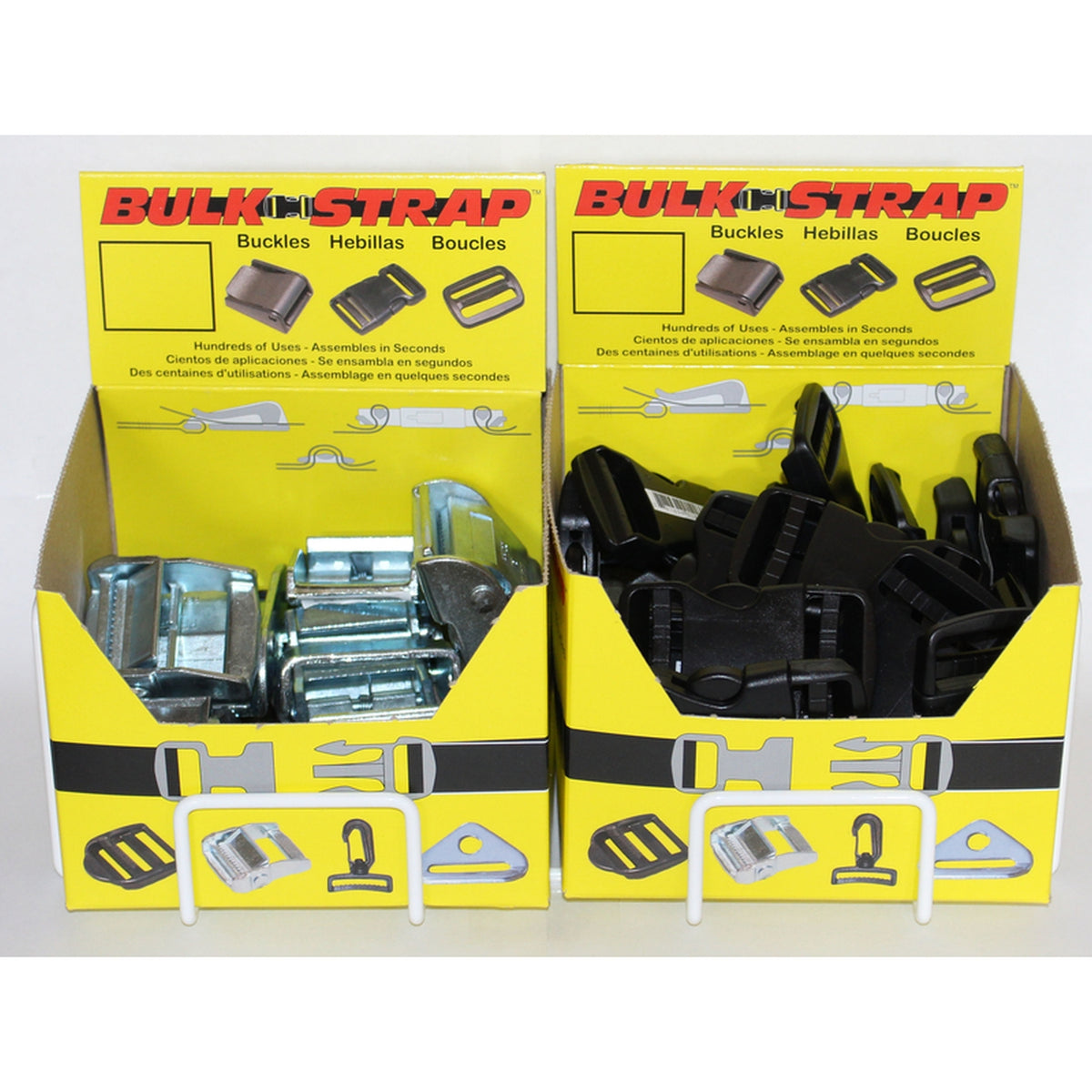 Bulk-Strap B2 2.5 in. L Black Cargo Strap Snap Buckle 70 lb. 1/Pack