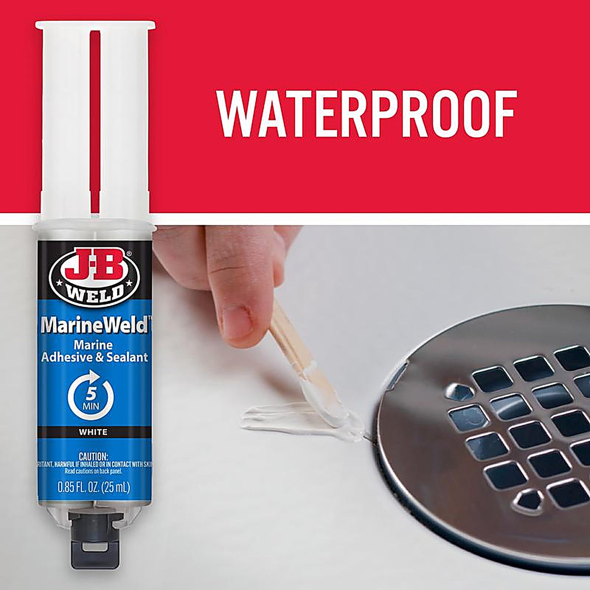 J-B Weld 50172 MarineWeld High Strength Marine Adhesive and Sealant Liquid 0.85 oz.