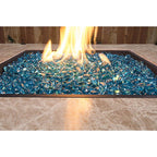 Bond 67994 Bodega Blue Gloss Glass Fire Pit Lava Glass