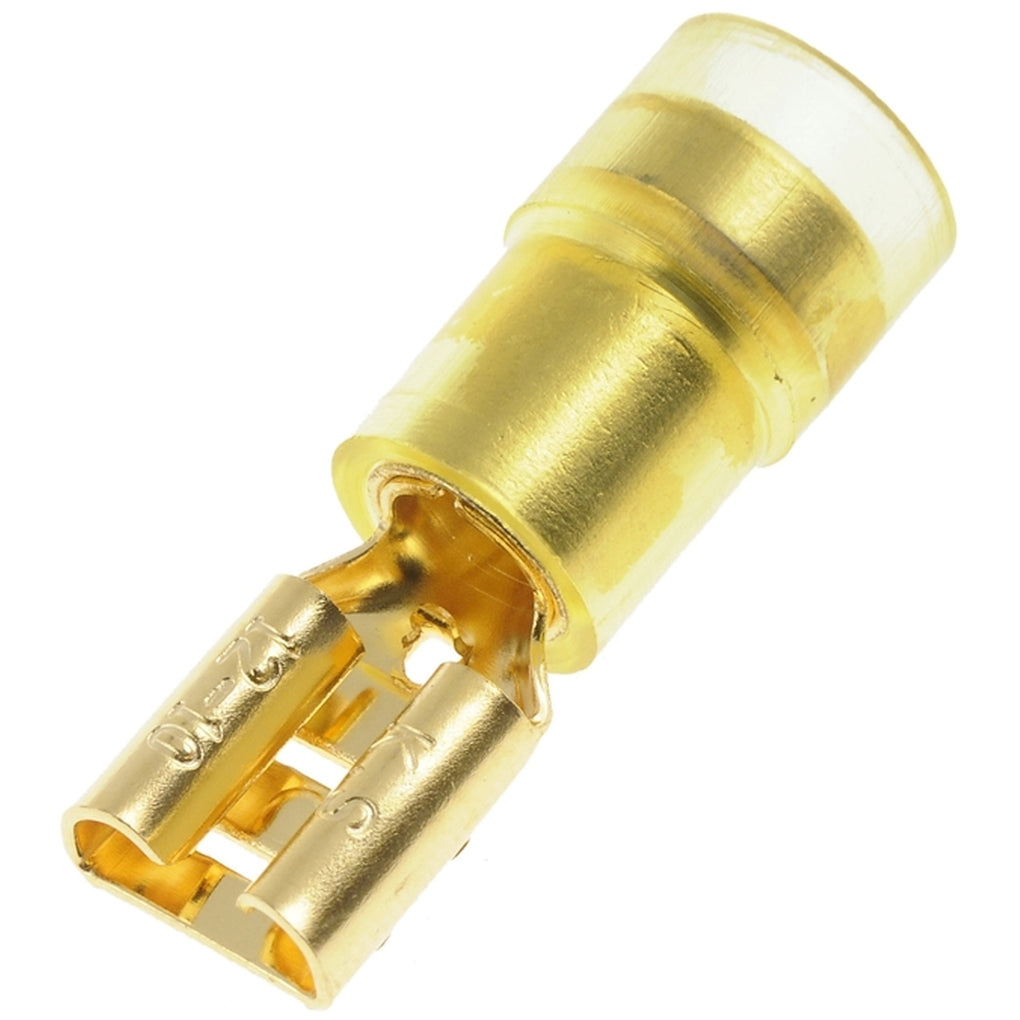 Dorman 84550 12-10 Gauge Female Insulated Terminal, .250 In., Yellow