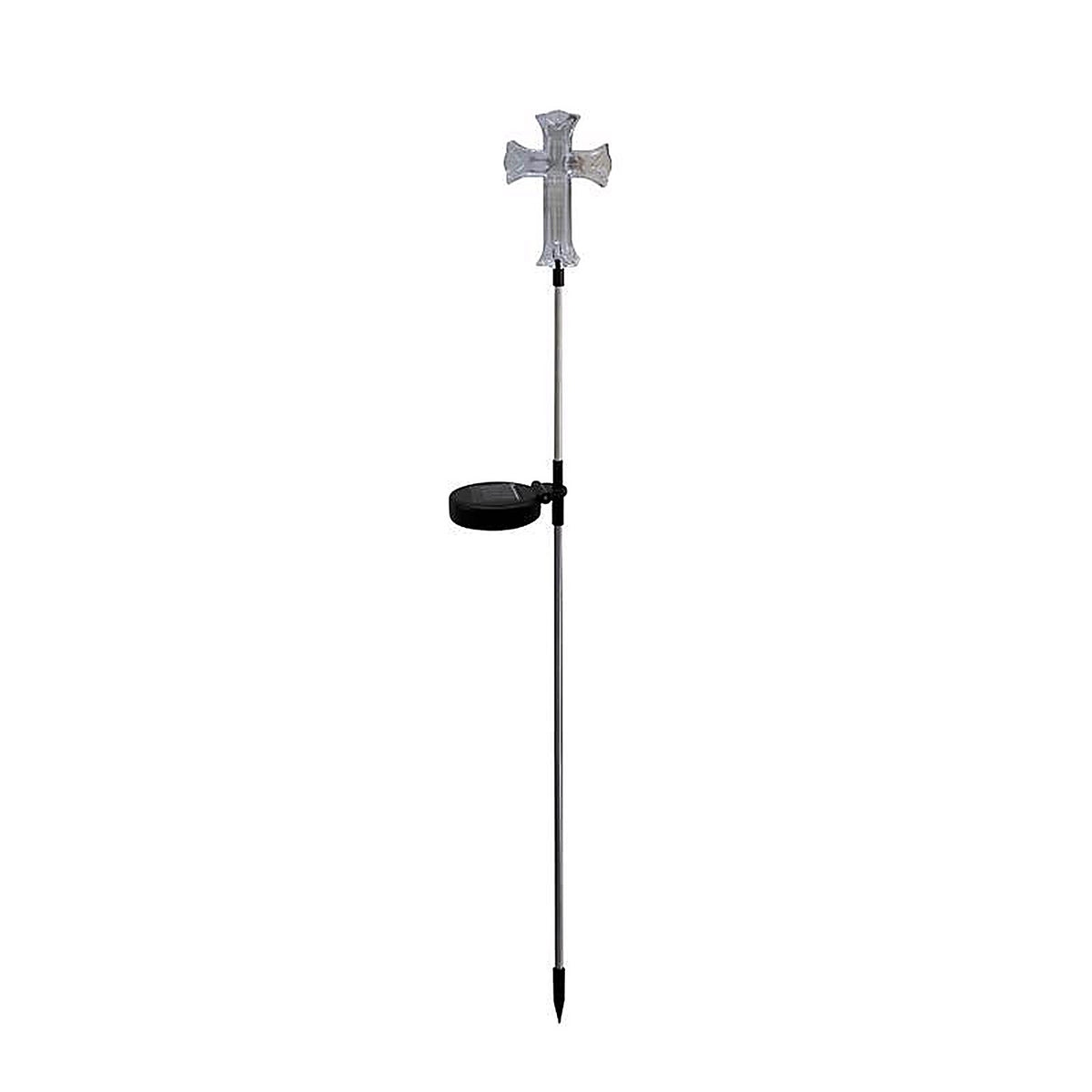 Alpine SOT162BB Plastic White 34 in. H Cross Outdoor Garden Stake