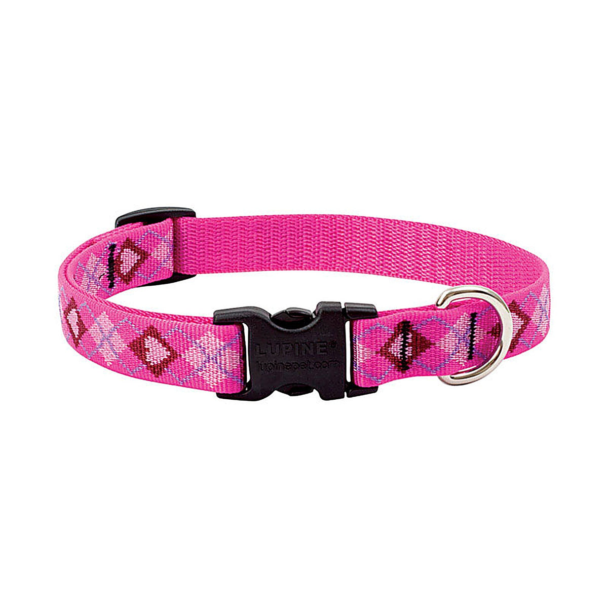 Lupine 14201 Pet Original Designs Multicolor Puppy Love Nylon Dog Adjustable Collar