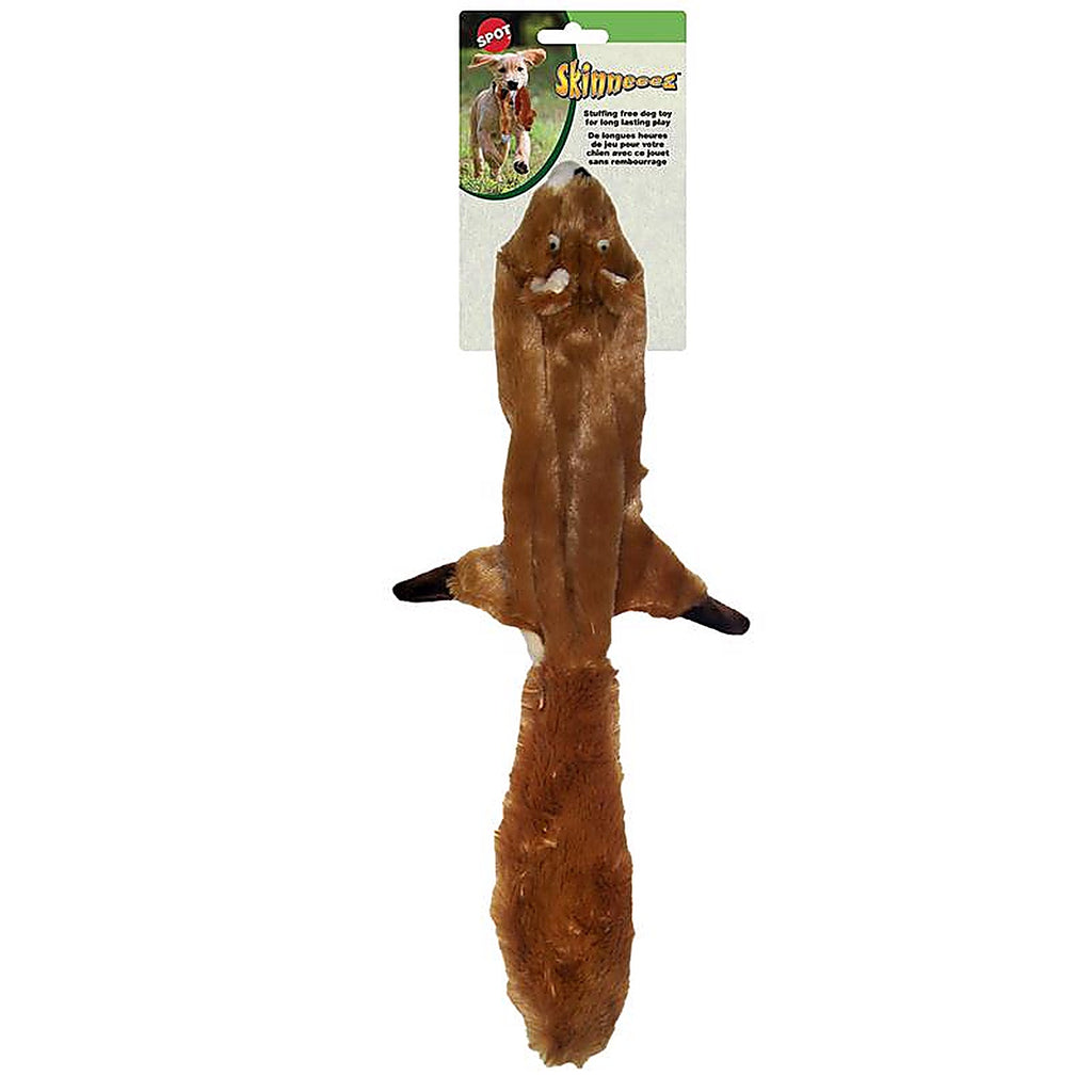 Skinneeez 5368 Brown Squirrel Plush Dog Toy Medium
