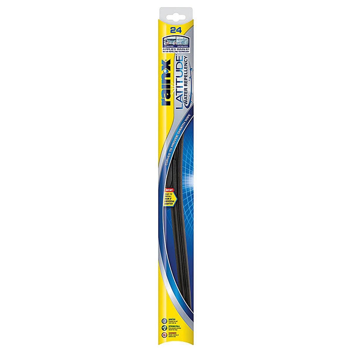 Rain-X 5079280-2 Latitude 24 in. All Season Windshield Wiper Blade