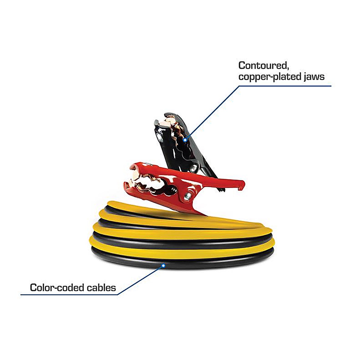 Diehard DH1608 16 ft. 8 Ga. Booster Cable Clamps