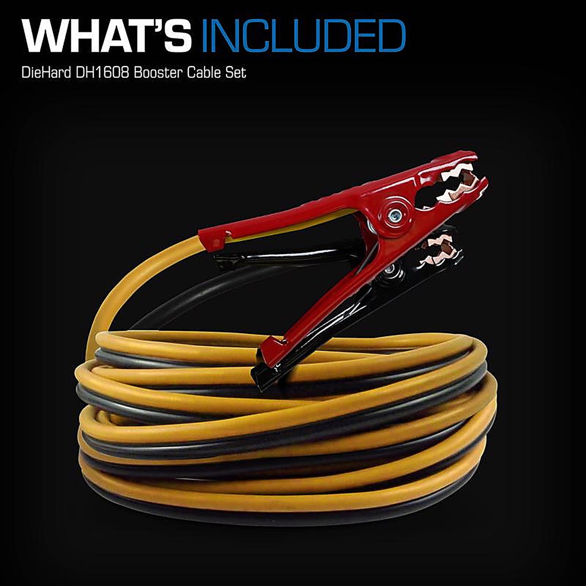 Diehard DH1608 16 ft. 8 Ga. Booster Cable Clamps