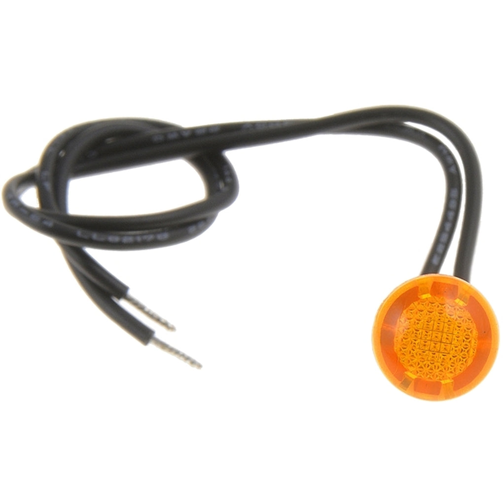 Dorman 84912 Electrical Switches Indicator Light Round Mini Bezel-Free Amber