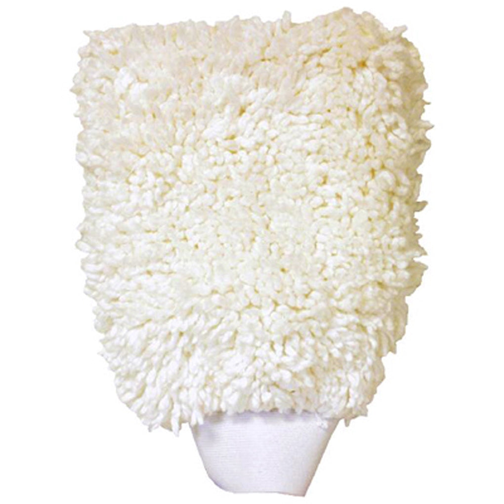 S.M. Arnold 85-320 SNOW WHITE Heavy-Duty Wash Mitt, 6.00" x 10.00" Includes Cuff