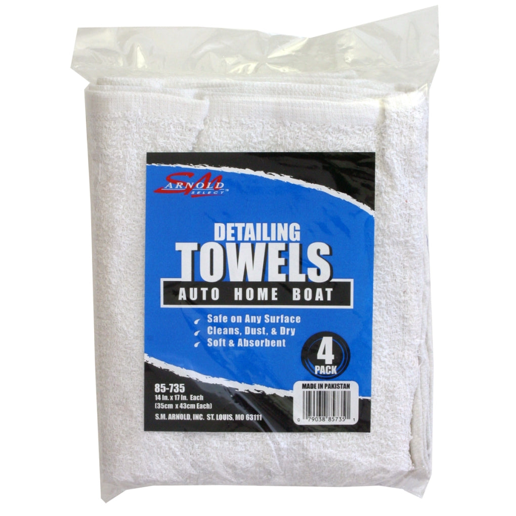 S.M. Arnold 85-735 Detailing Towels, 4-Pack, 14 x 17
