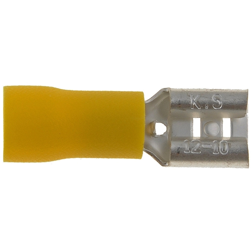 Dorman 85454 12-10 Gauge Female Disconnect, .250 In., Yellow