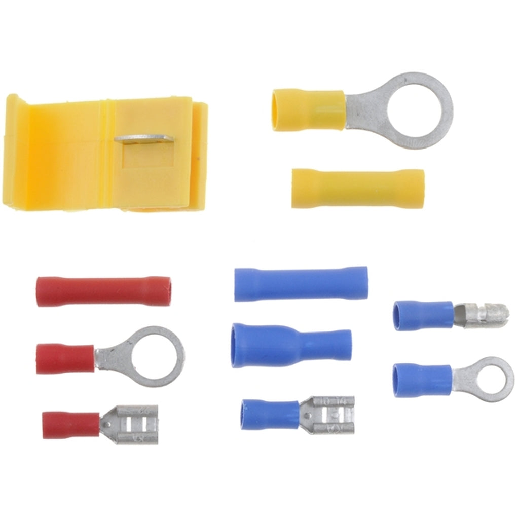 Dorman 85573 Terminal Assortmt includes butts, rings, disconnects, bullets, and quick splices