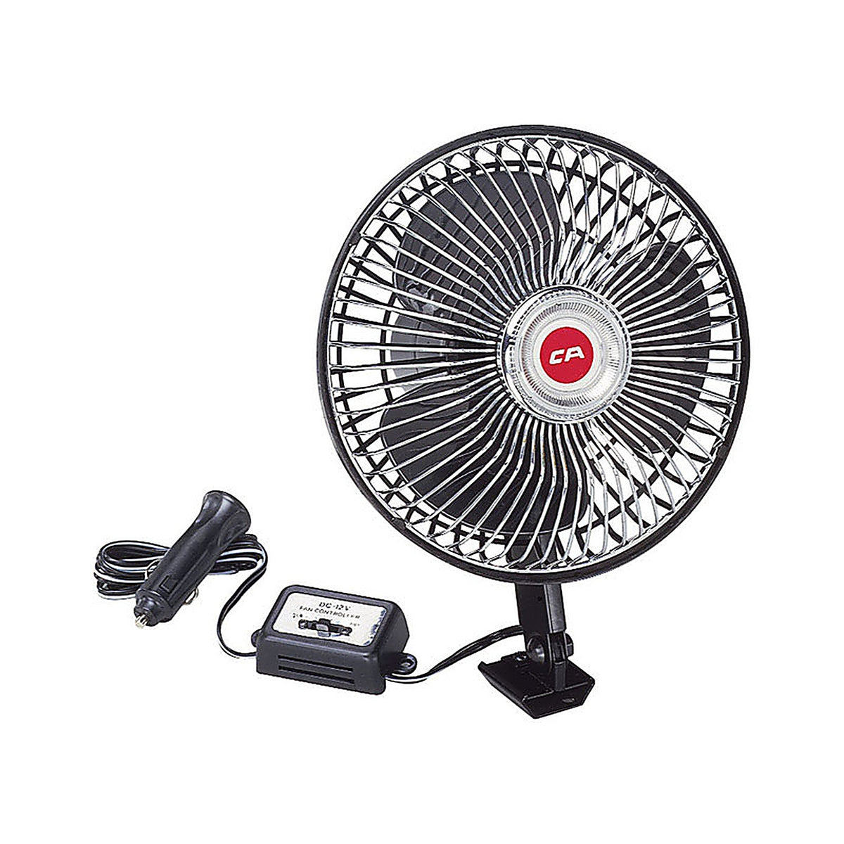 Custom Accessories 40009 12 volt Black Oscillating Fan 1/Pack