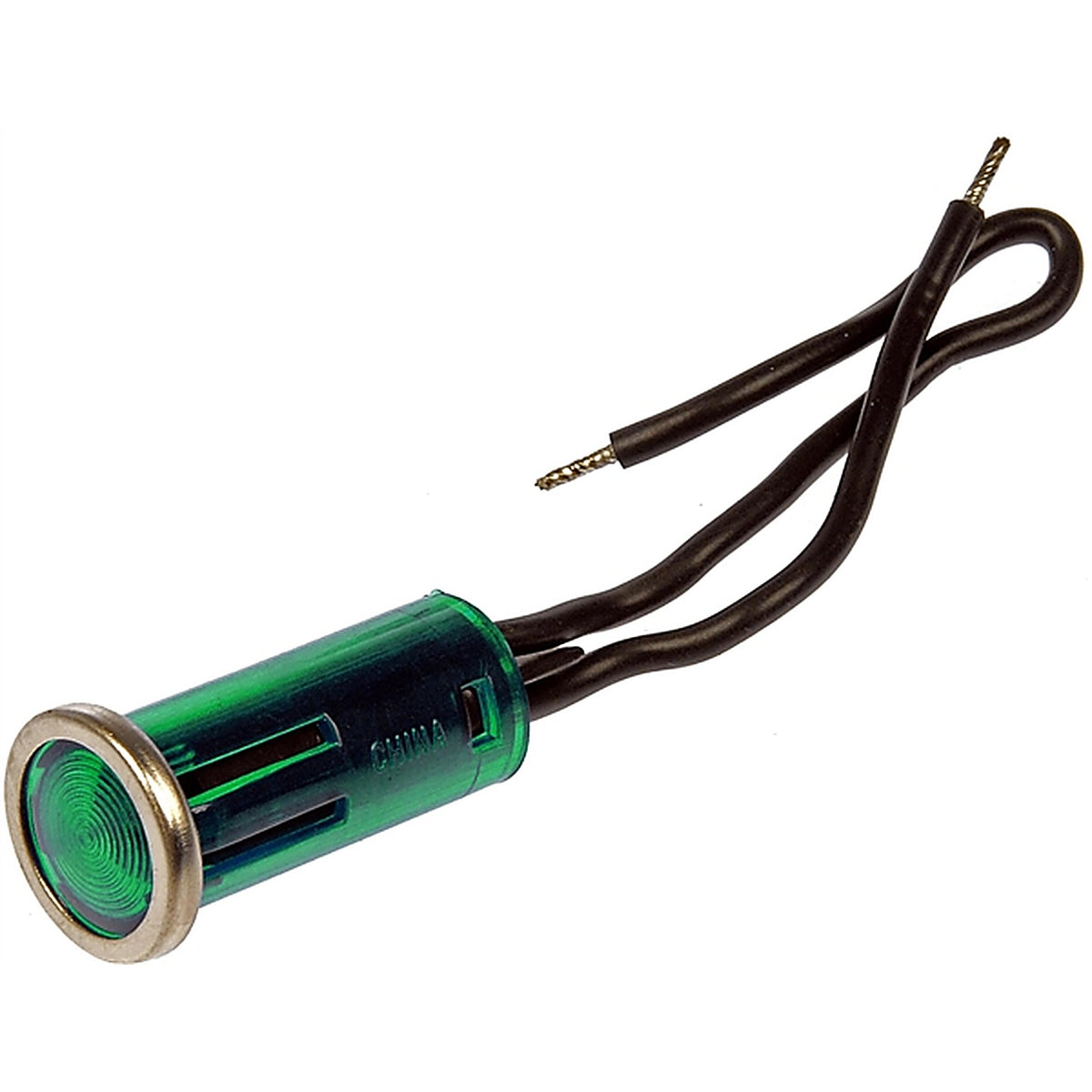 Dorman 85941 Electrical Switches Indicator Light Round with Bezel Style Green