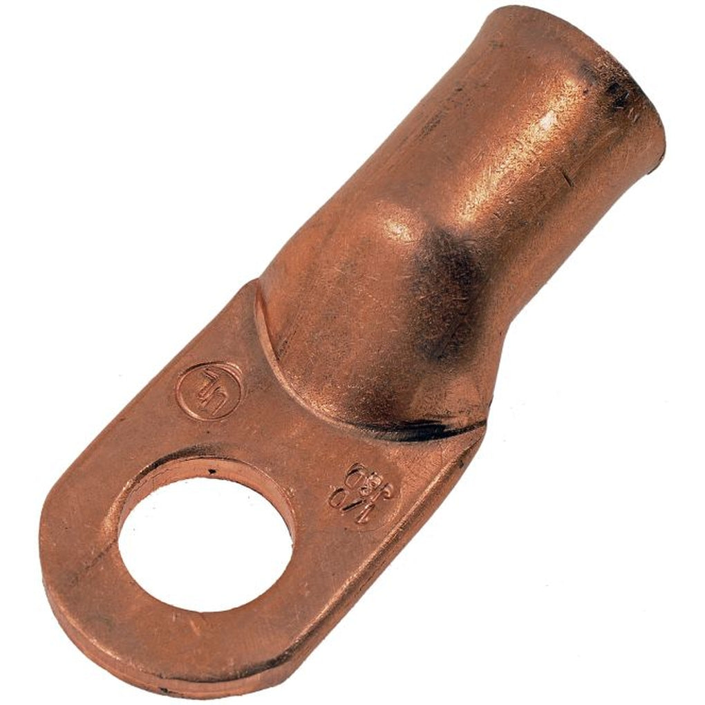 Dorman 86186 1/0 Gauge 3/8 In. Copper Ring Lugs