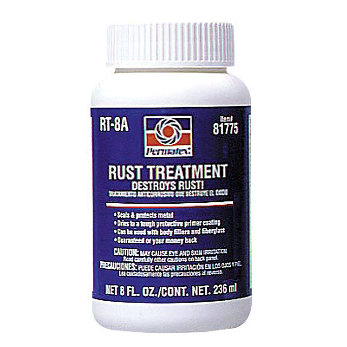 Permatex 81775 Rust Treatment White Latex Primer 8 oz.