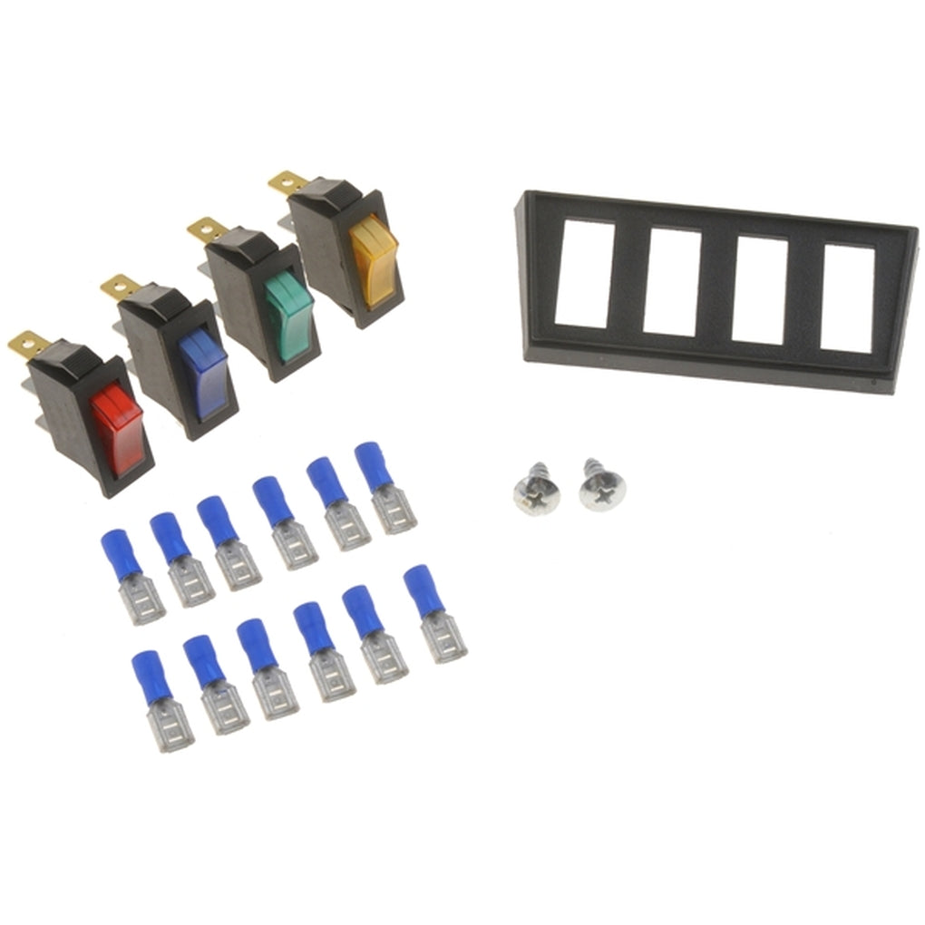 Dorman 86923 Electrical Switches Multiple Rocker Kit Red, Blue, Amber And Green