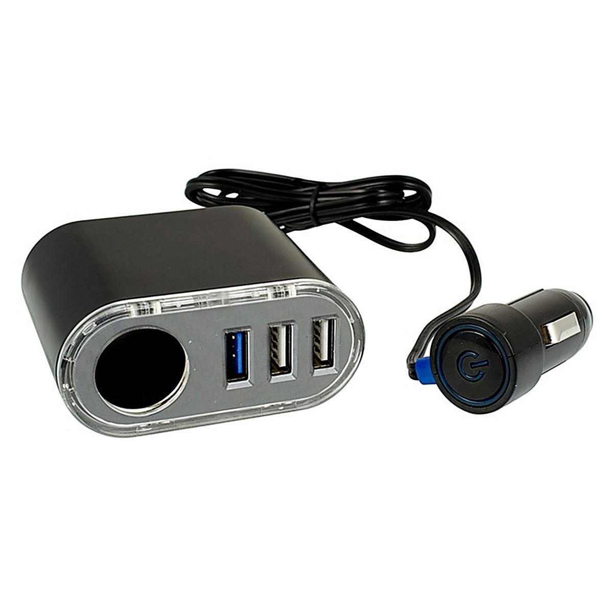 Custom Accessories 10941 Goxt 12 volt Black Quad Charger 1/Pack