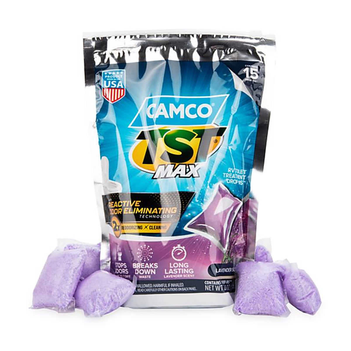 Camco 41559 Drop Ins Toilet Treatment 15/Pack