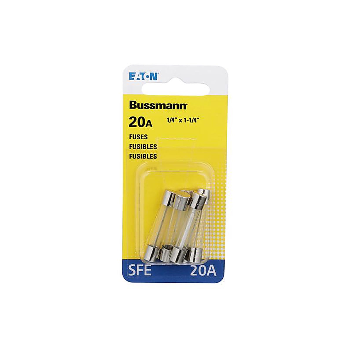 Bussmann BP/SFE-20-RP 20 amps SFE Glass Tube Fuse 5/Pack