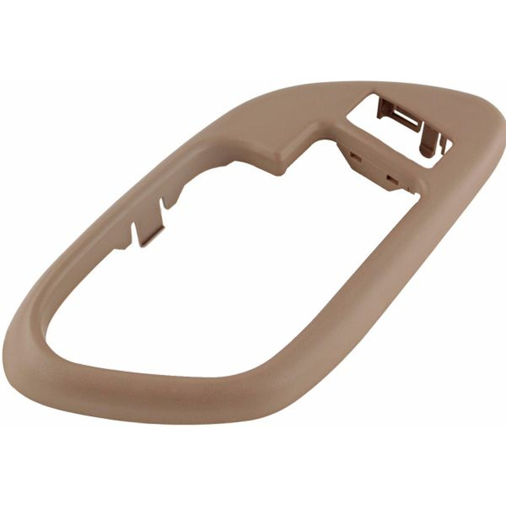 Dorman 88537 Interior Door Handle Front And Rear Left Handle Bezel With lock Brown (Tan)