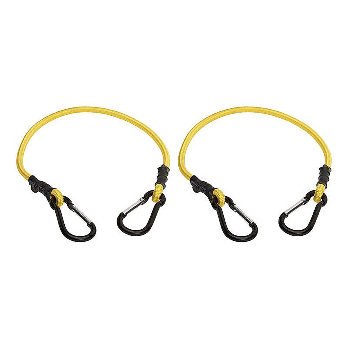 Keeper 6080 Yellow Carabiner Style Bungee Cord 24 in. L x 0.315 in. 1/Pack