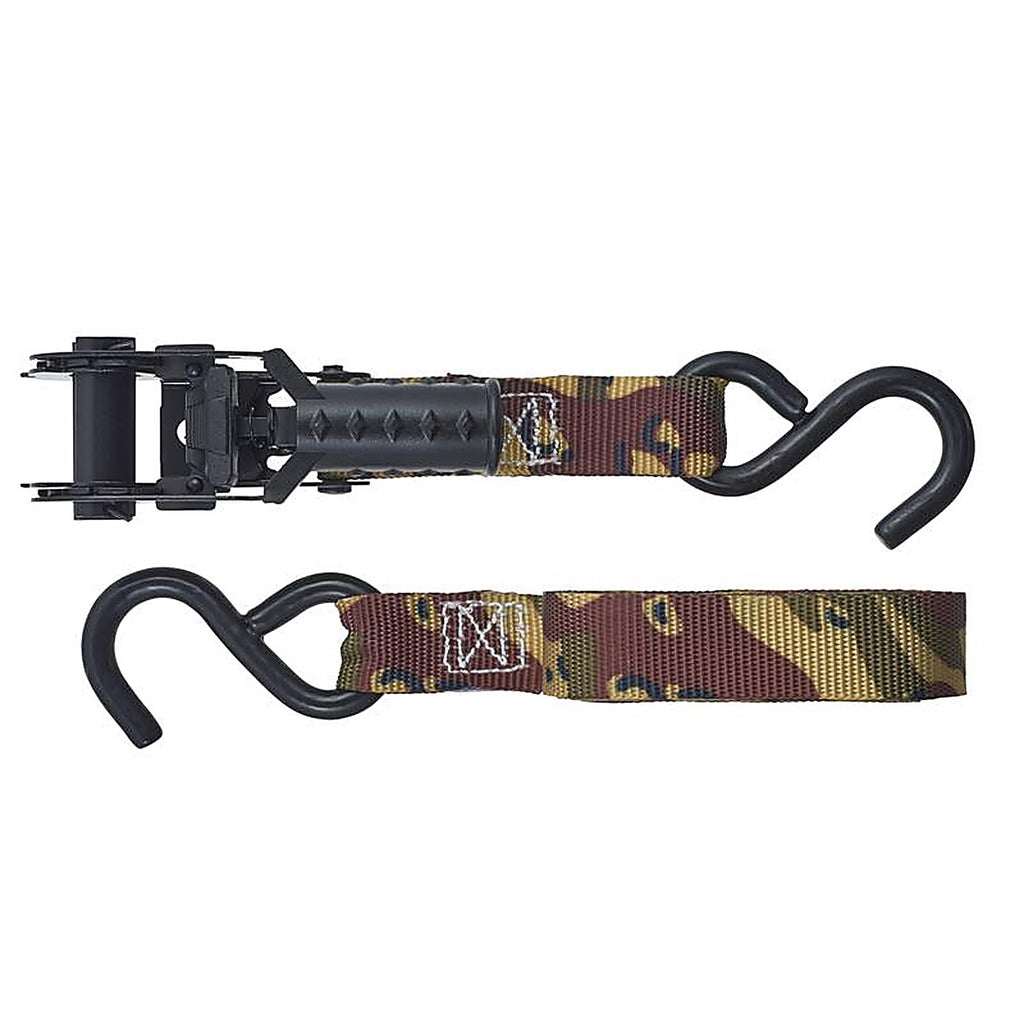 Keeper 47305 1 in. W x 12 ft. L Camo Tie Down w/Ratchet 500 lb. 4/Pack