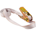 Keeper 89512 1 in. W x 13 ft. L White Tie Down w/Ratchet 400 lb. 1/Pack