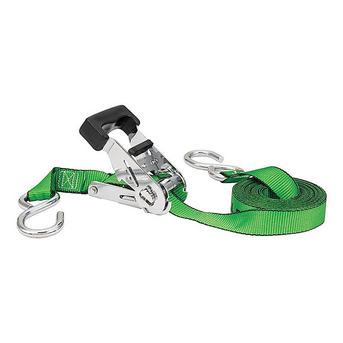 Keeper A47200 Chrome Series 1 in. W x 16 ft. L Green Tie Down Strap 500 lb. 1/Pack