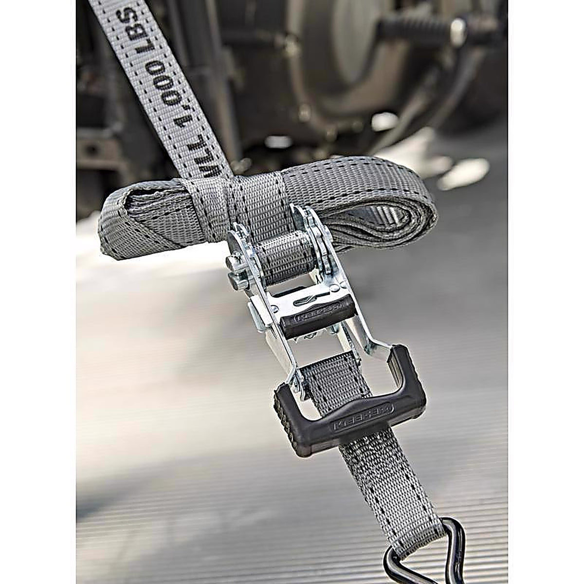 Keeper 5510 1 in. W x 12 ft. L Gray Tie Down Strap 1000 lb. 4/Pack